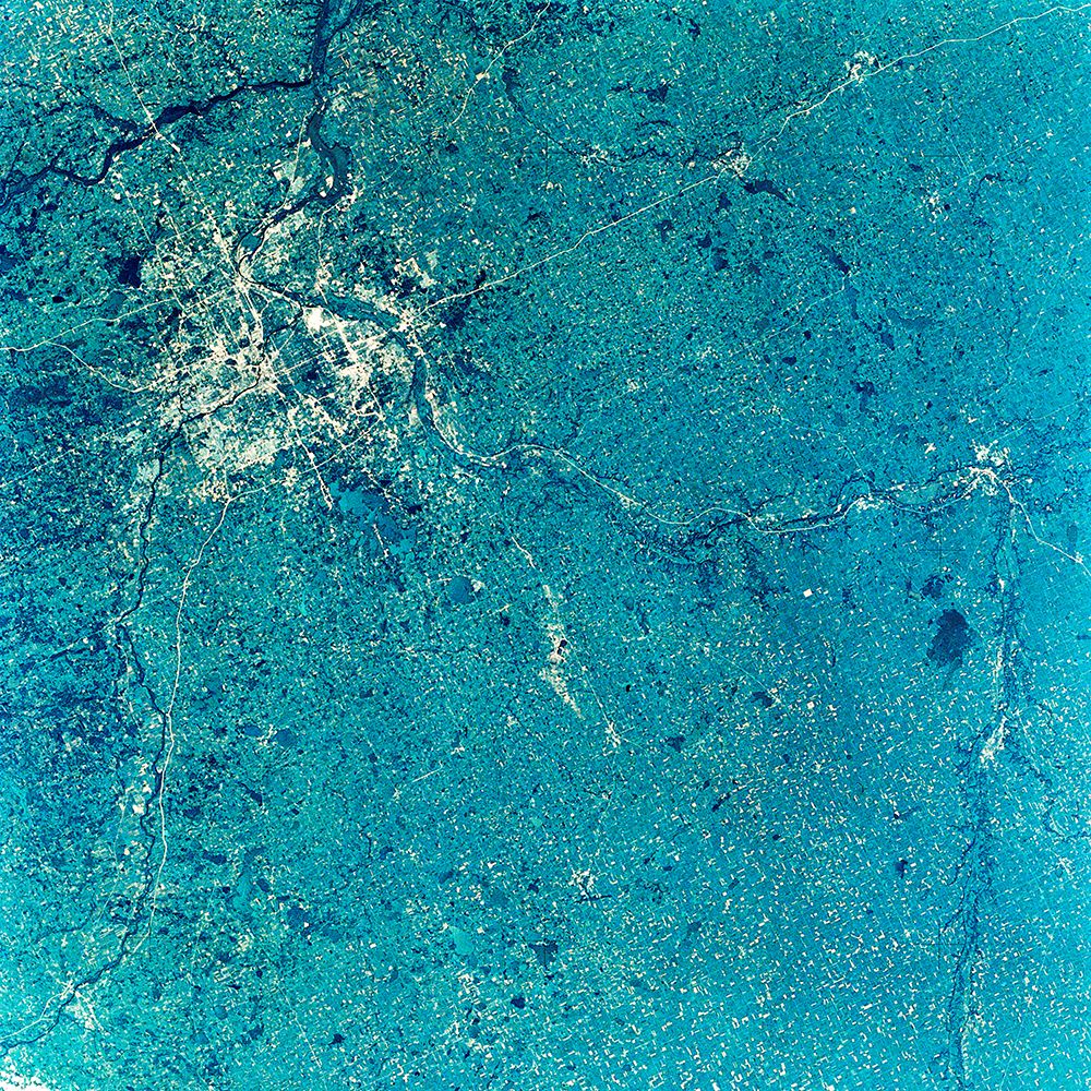 View of Minneapolis-St.Paul - Minnesota area from Space art print by NASA for $57.95 CAD