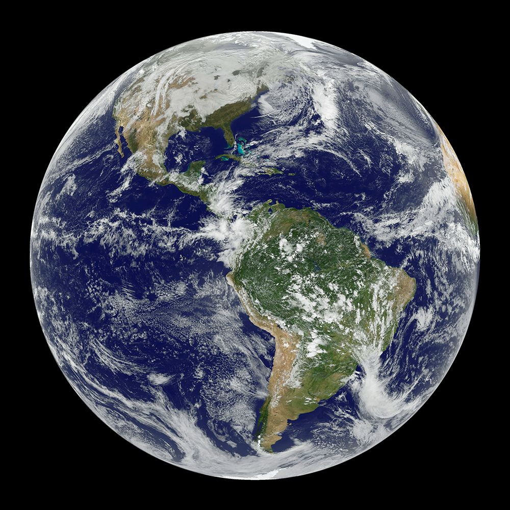 View of the Americas from Space art print by NASA for $57.95 CAD