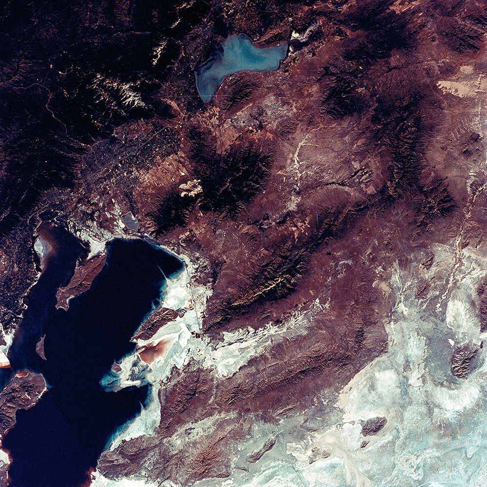 Salt Lake City - Utah area from Space art print by NASA for $57.95 CAD