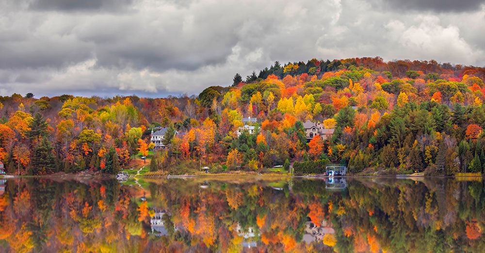 Autumn Reflection Gatineau Hills art print by Jim Cumming for $57.95 CAD