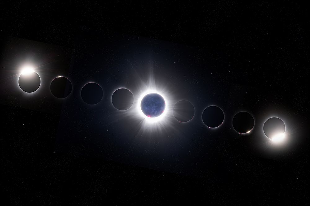 Total Solar Eclipse II art print by Jim Cumming for $57.95 CAD