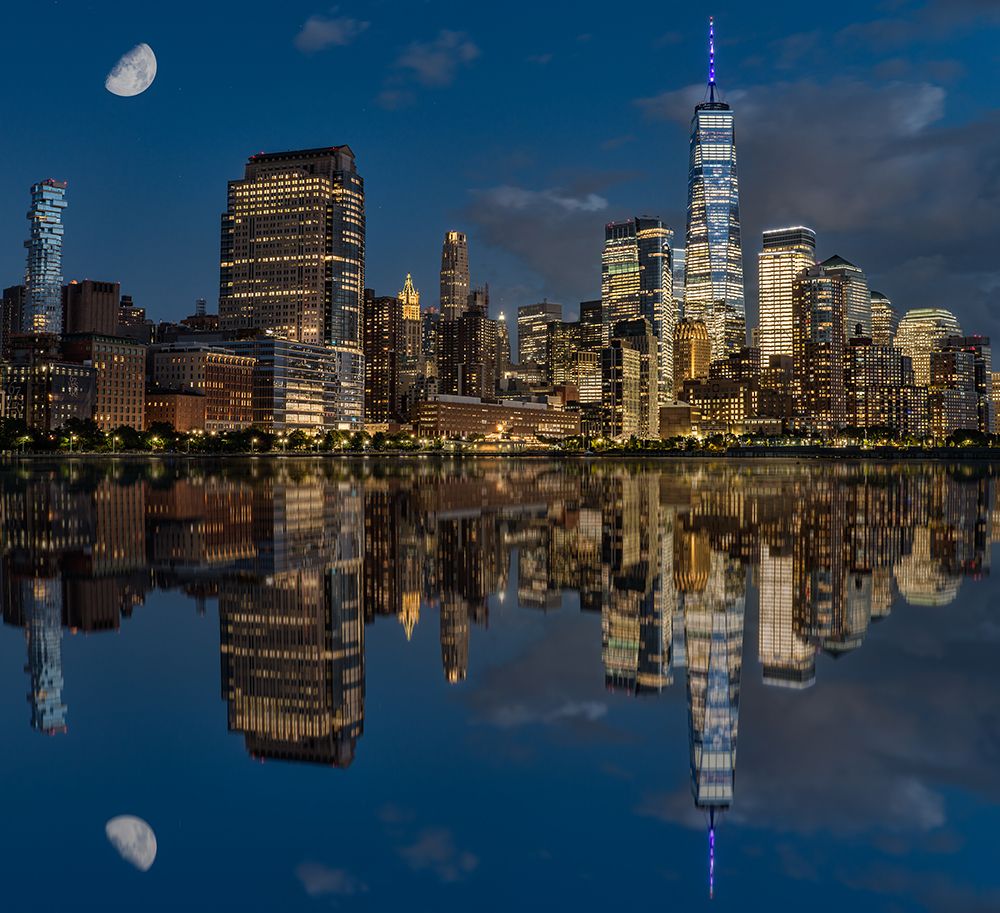 Moon Over Manhattan art print by Franklin Kearney for $57.95 CAD