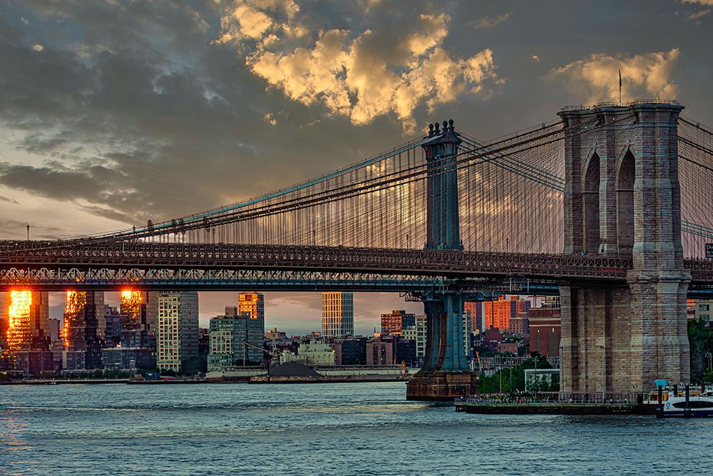 Brooklyn and Manhattan Bridges art print by Franklin Kearney for $57.95 CAD