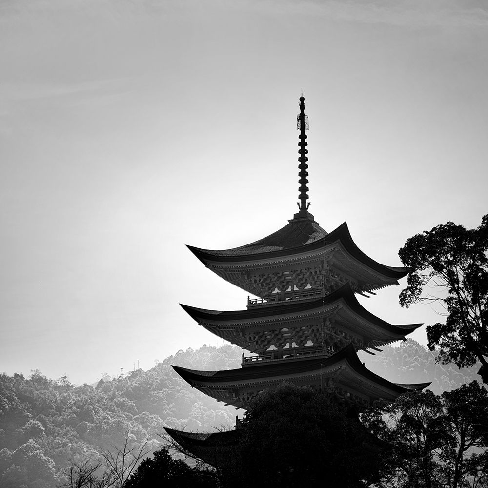 Japanese Temple art print by Praxis Studio for $57.95 CAD