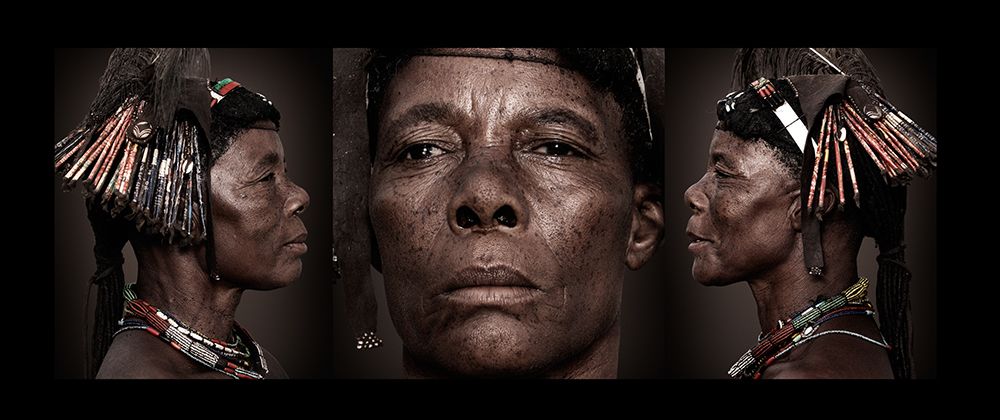 Himba Portrait Three Sides Woman Katjiwe art print by Klaus Tiedge for $57.95 CAD