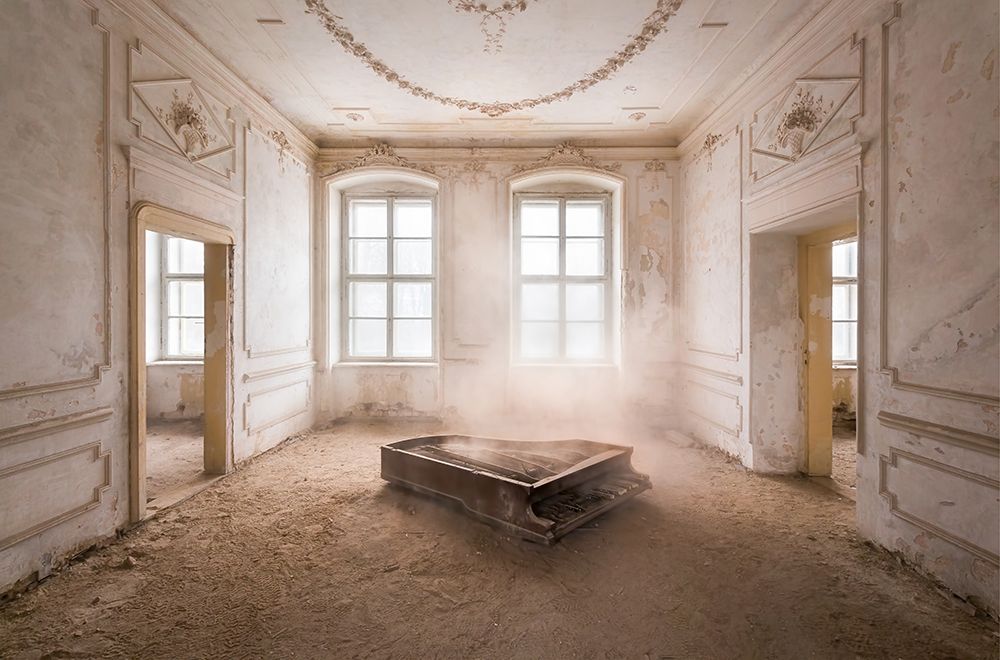 Piano in the Dust art print by Roman Robroek for $57.95 CAD