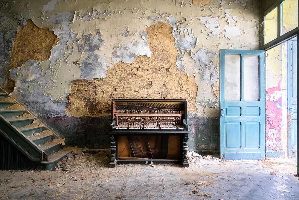 Piano in Decay art print by Roman Robroek for $57.95 CAD