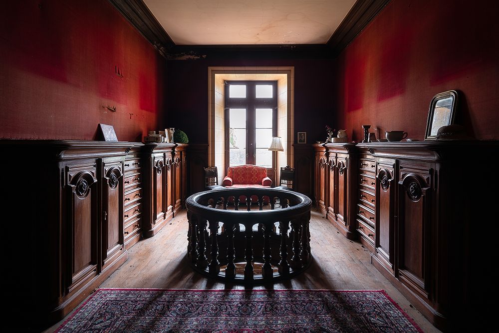 Red Hall art print by Roman Robroek for $57.95 CAD