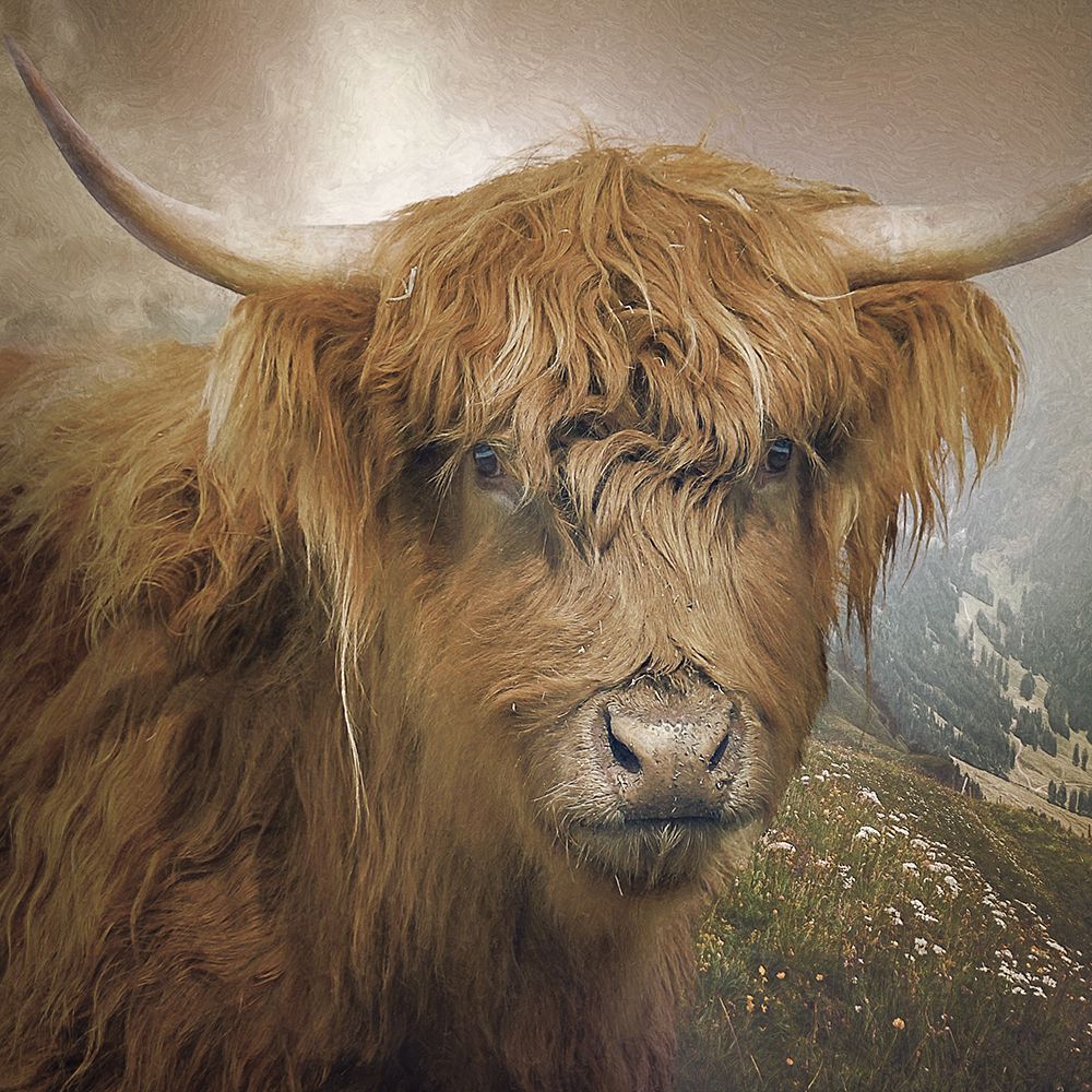 Bovine Highlander VI art print by Steve Hunziker for $57.95 CAD