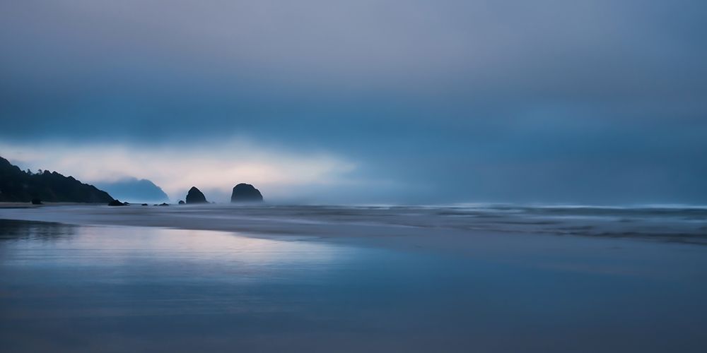 Distant Sea Stacks art print by Don Schwartz for $57.95 CAD