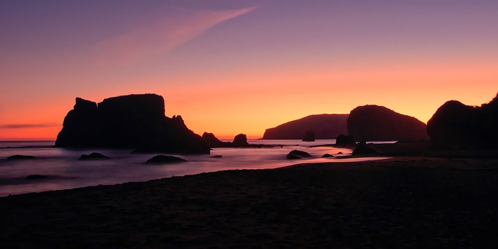 Oregon Coast Silhouette art print by Don Schwartz for $57.95 CAD