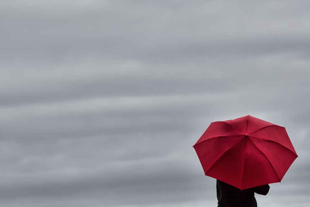 Little Red Umbrella art print by Don Schwartz for $57.95 CAD