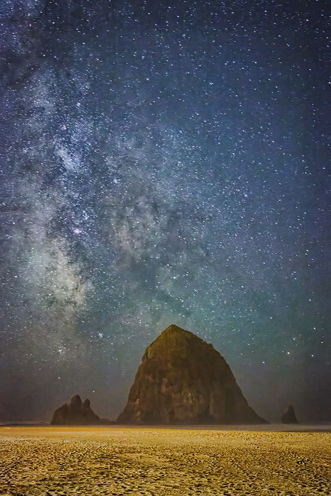 Sparkling Skies Over Haystack Rock art print by Don Schwartz for $57.95 CAD