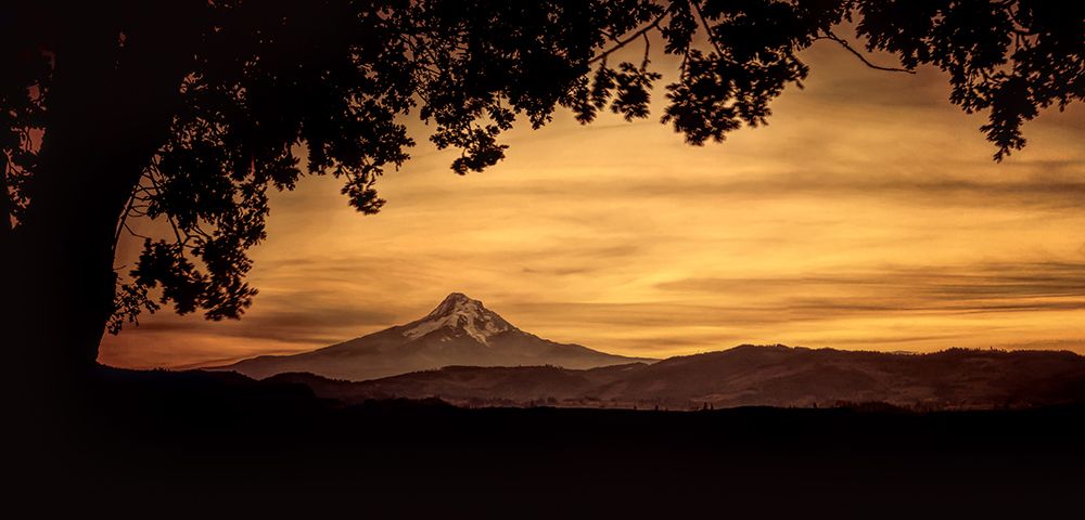 Mt. Hood at Sunset art print by Don Schwartz for $57.95 CAD