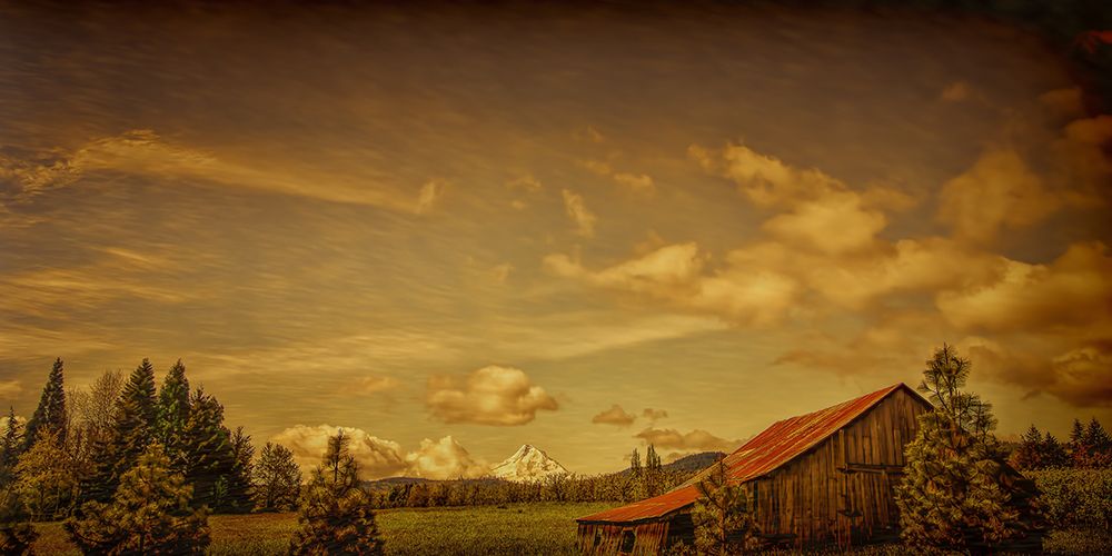 Hood River Barn art print by Don Schwartz for $57.95 CAD