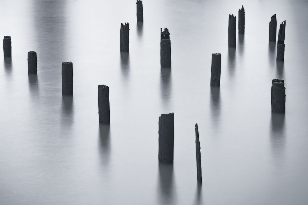 Pilings Before Dark art print by Don Schwartz for $57.95 CAD