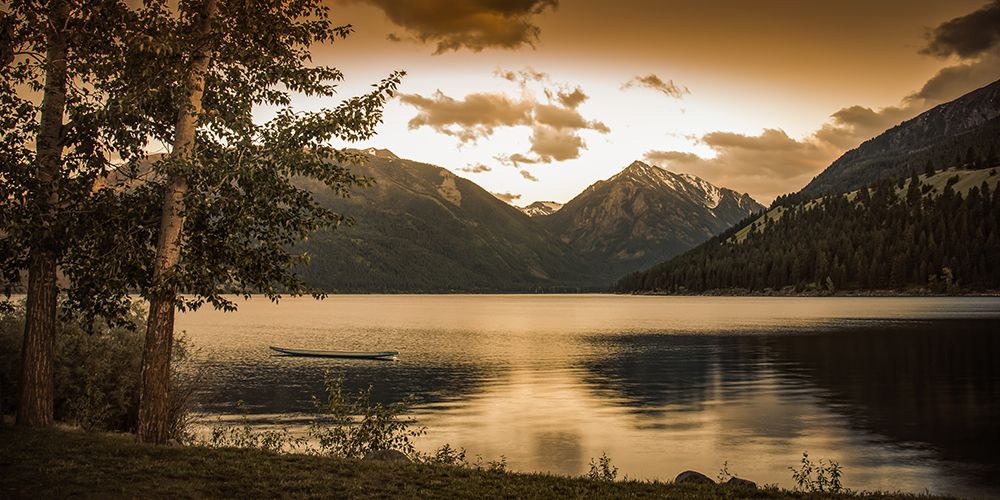 Mountain Lake Sunset art print by Don Schwartz for $57.95 CAD