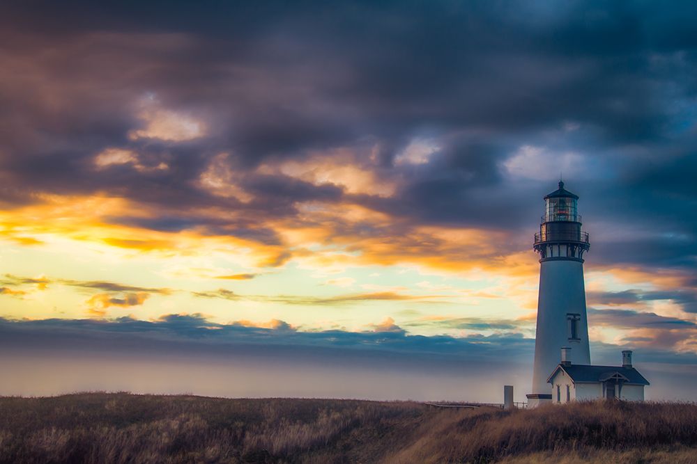 Yaquina Lighthouse art print by Don Schwartz for $57.95 CAD