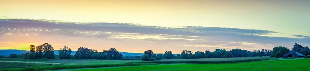 Small Barn at Sunset art print by Don Schwartz for $57.95 CAD