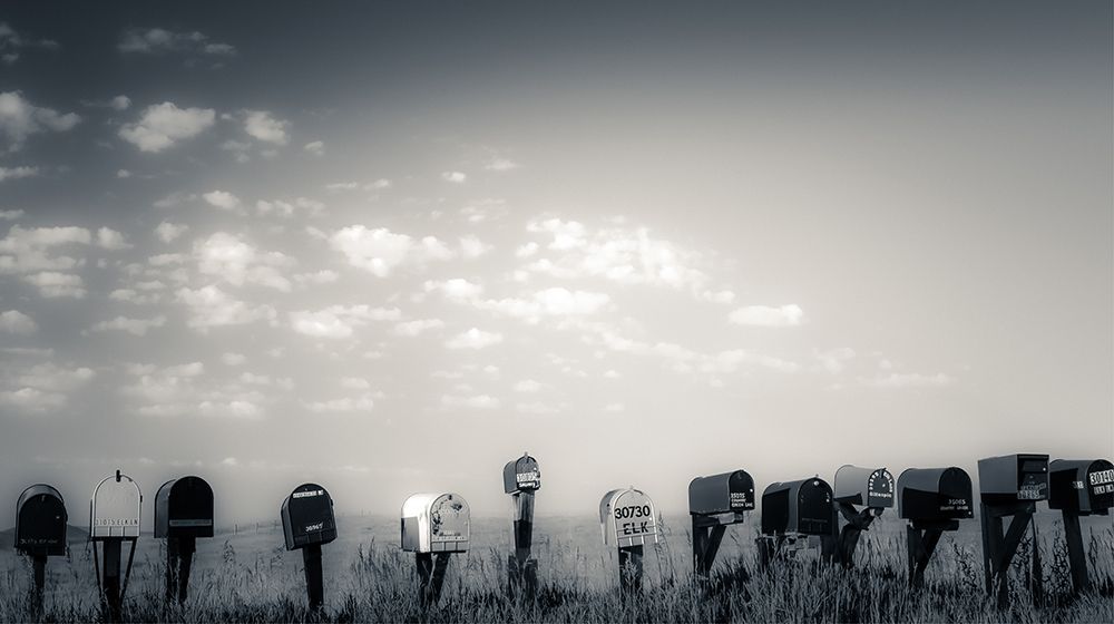 Mailboxes art print by Don Schwartz for $57.95 CAD