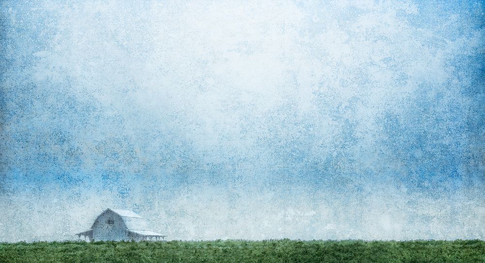 Blue Barn Down a Country Road art print by Don Schwartz for $57.95 CAD