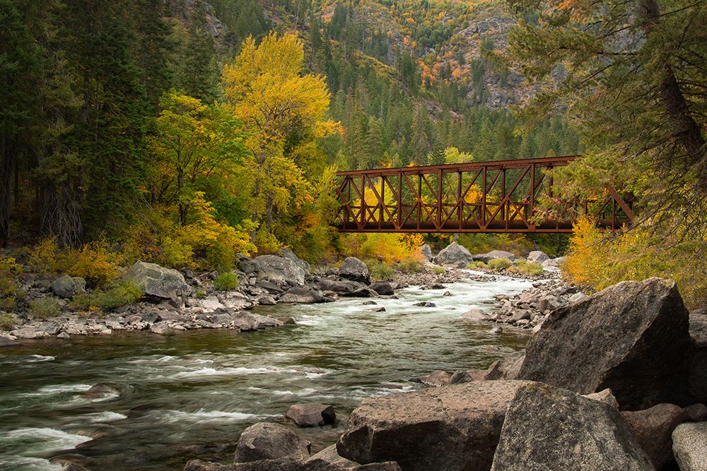Bridge Over the Wenatchee art print by Don Schwartz for $57.95 CAD