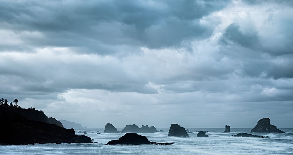 Churning Sea, Billowy Clouds art print by Don Schwartz for $57.95 CAD