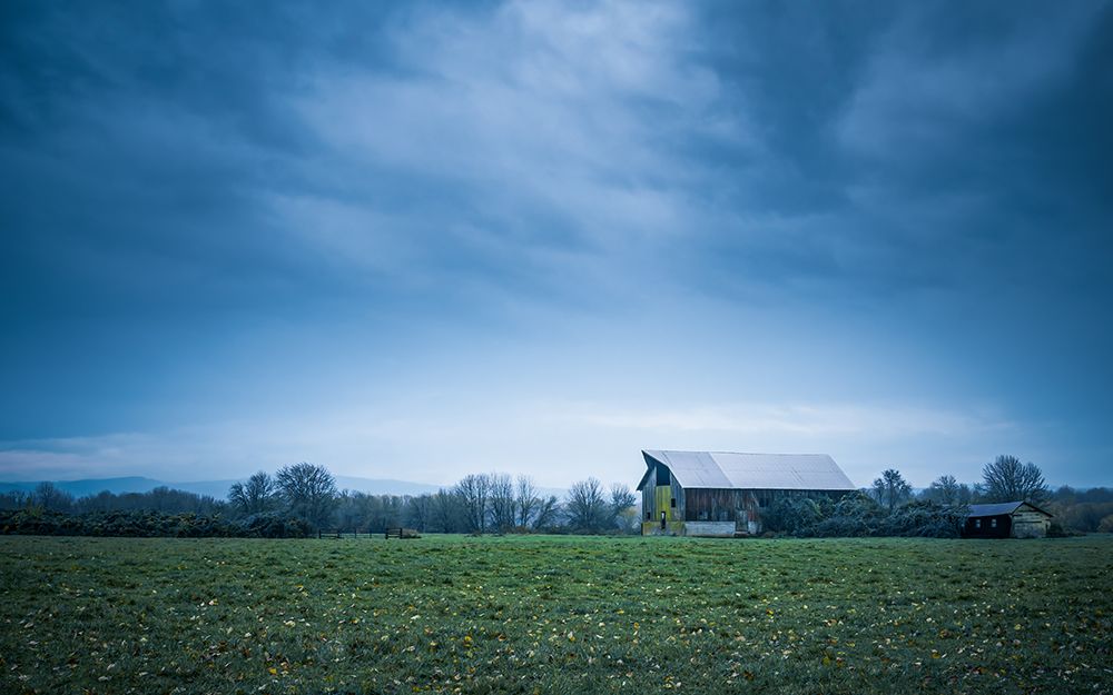 Rustic Barn on a Rainy Morning art print by Don Schwartz for $57.95 CAD