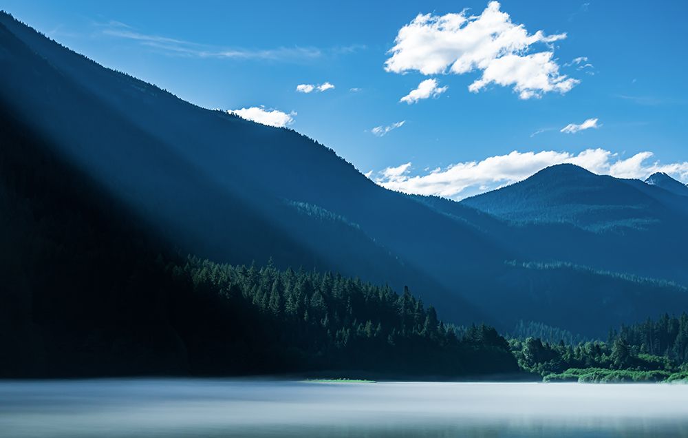 Morning Rays Streak Across the Mountainside II art print by Don Schwartz for $57.95 CAD