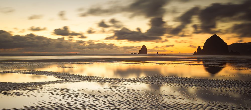 Golden Coastal Sunset art print by Don Schwartz for $57.95 CAD