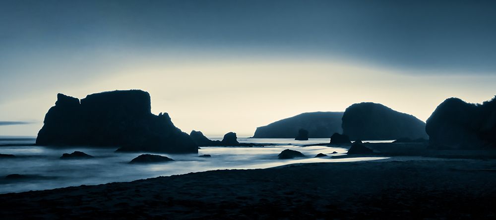 Oregon Coast Silhouette art print by Don Schwartz for $57.95 CAD