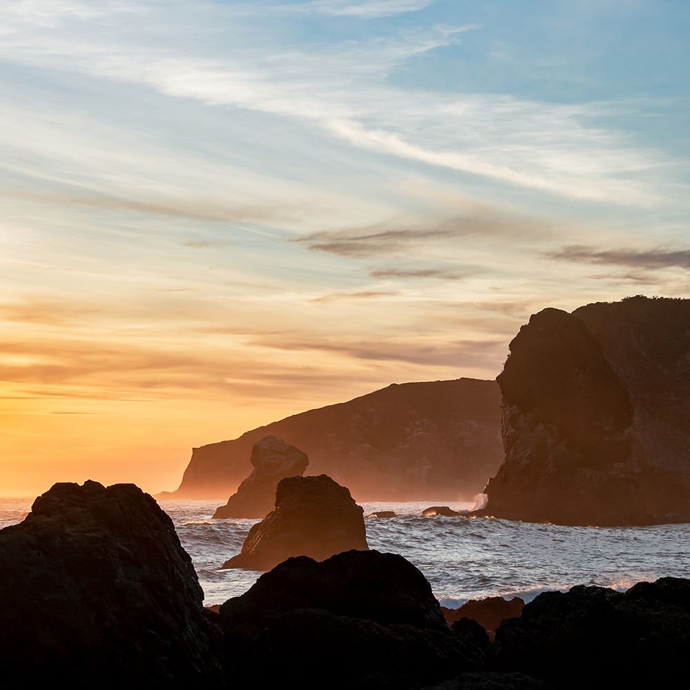 Glowing Sea Stacks art print by Don Schwartz for $57.95 CAD