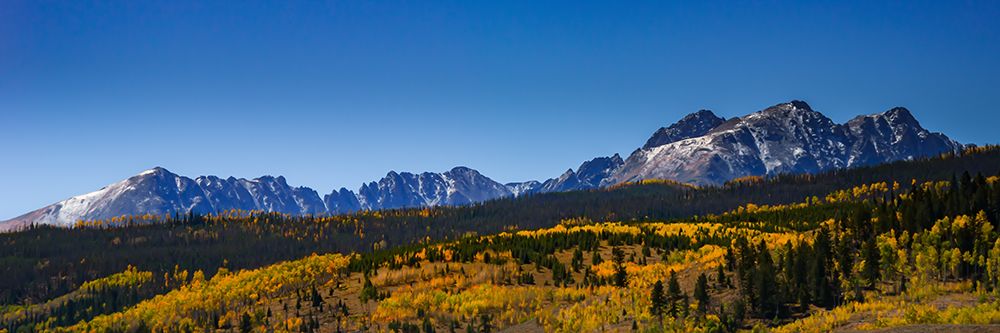 Snow-Dusted Peaks in Autumn art print by Don Schwartz for $57.95 CAD