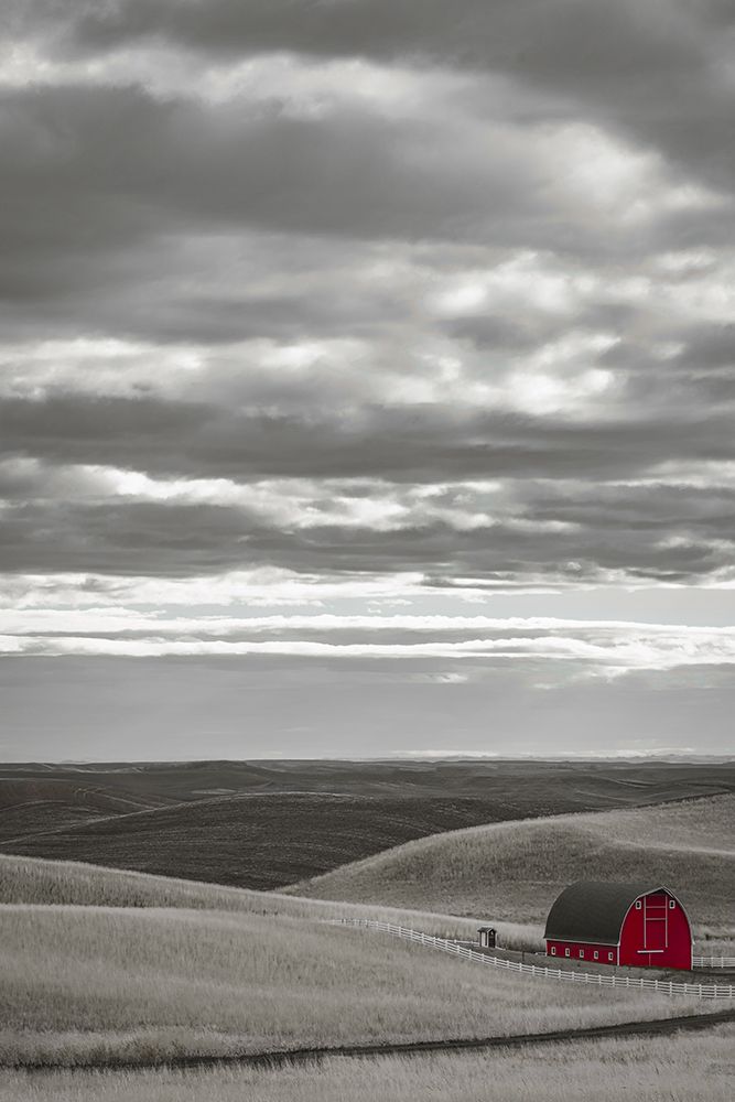 Palouse Red Barn art print by Don Schwartz for $57.95 CAD