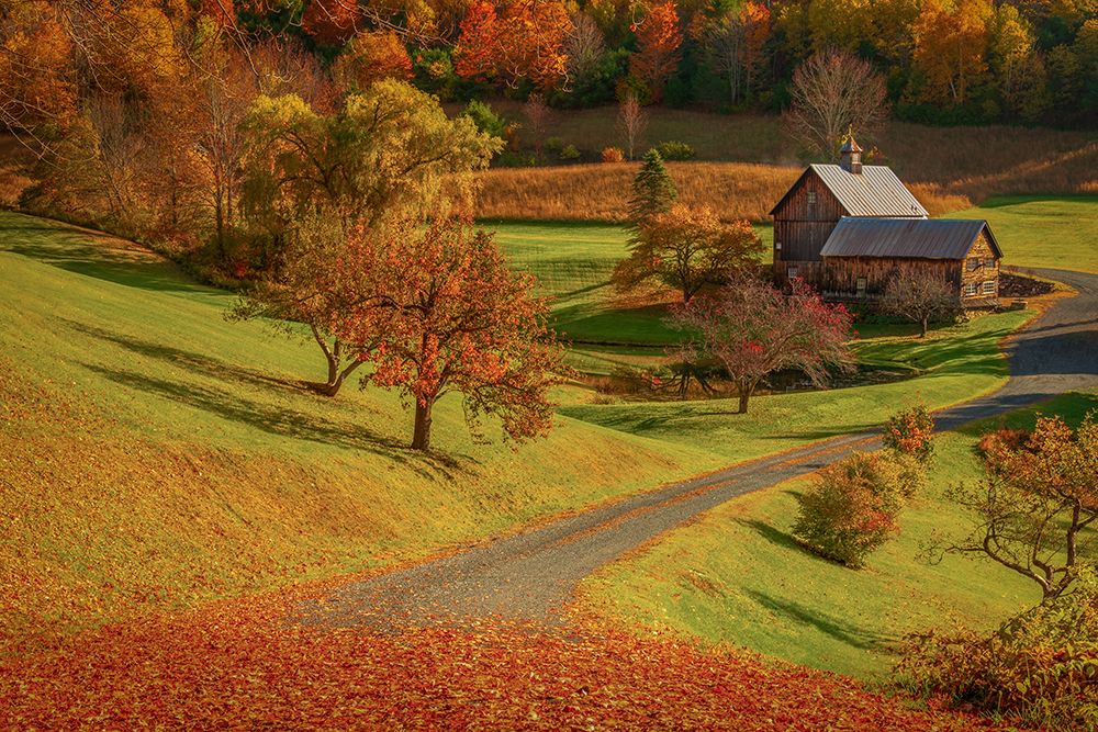 Winding Past the Barns art print by Don Schwartz for $57.95 CAD