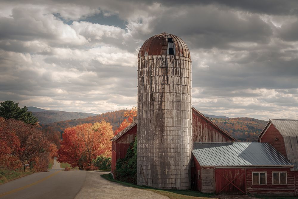 Down a Country Road in Autumn art print by Don Schwartz for $57.95 CAD