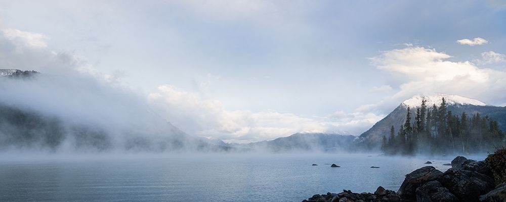 Morning Mist Over the Lake I art print by Don Schwartz for $57.95 CAD