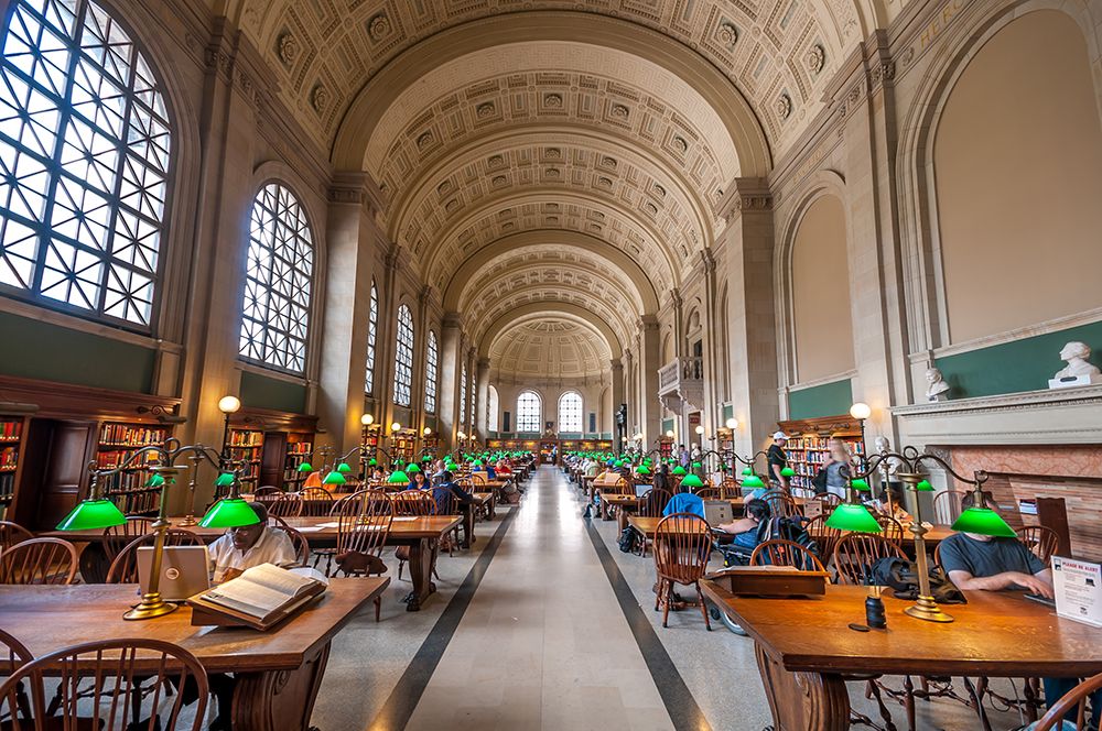 Boston Library art print by Richard Silver for $57.95 CAD