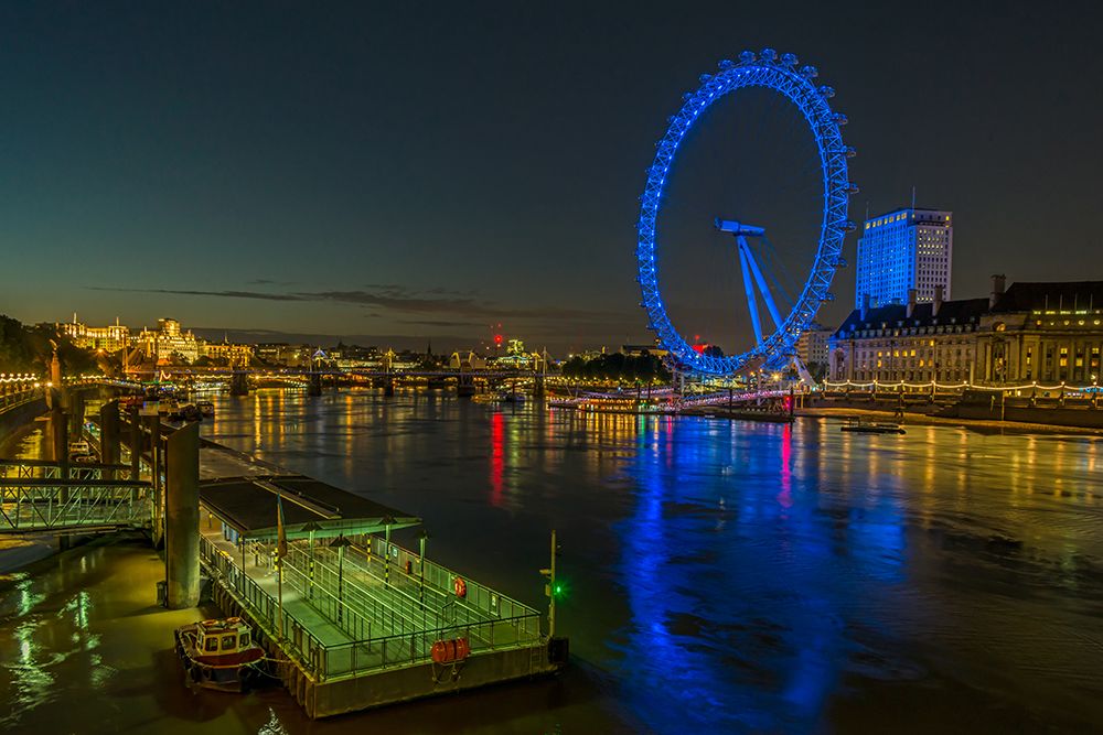 London Eye at Night art print by Richard Silver for $57.95 CAD
