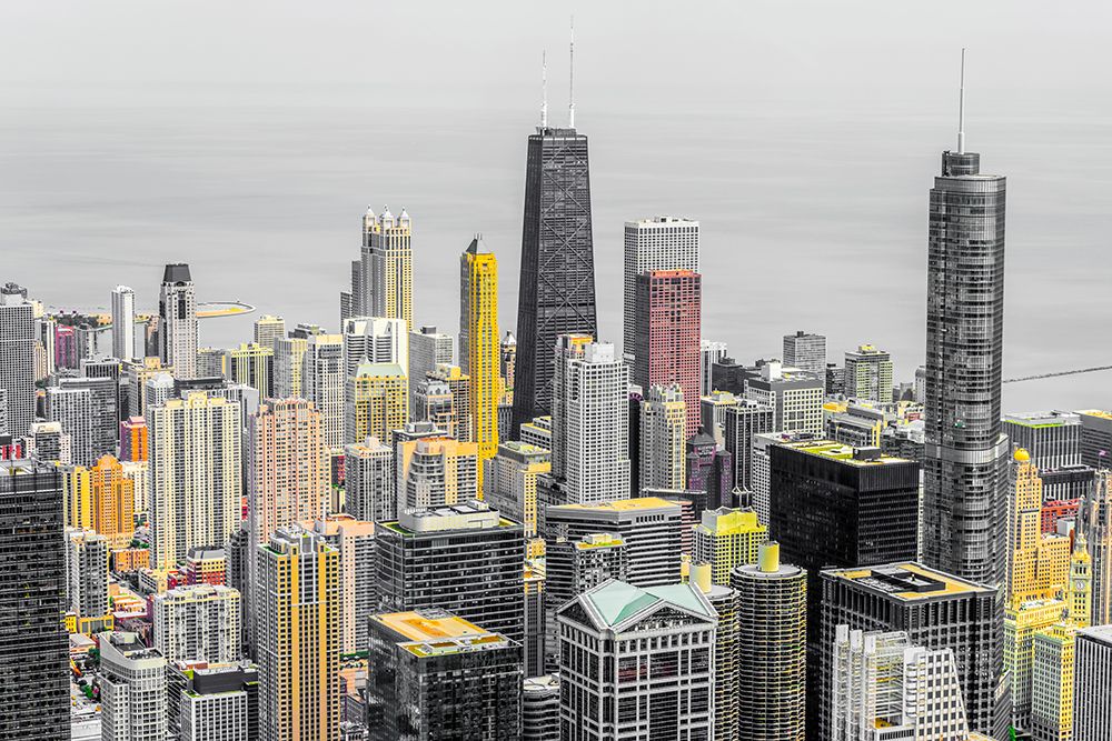Chicago Skyline II art print by Richard Silver for $57.95 CAD