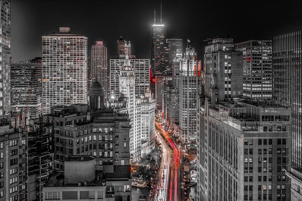 Chicago Night art print by Richard Silver for $57.95 CAD