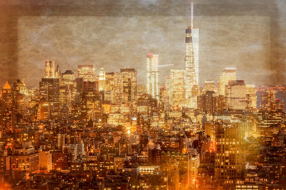 Downtown  Yellow art print by Richard Silver for $57.95 CAD