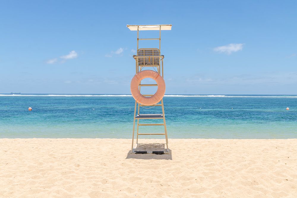 Bali Lifeguard Chair art print by Richard Silver for $57.95 CAD