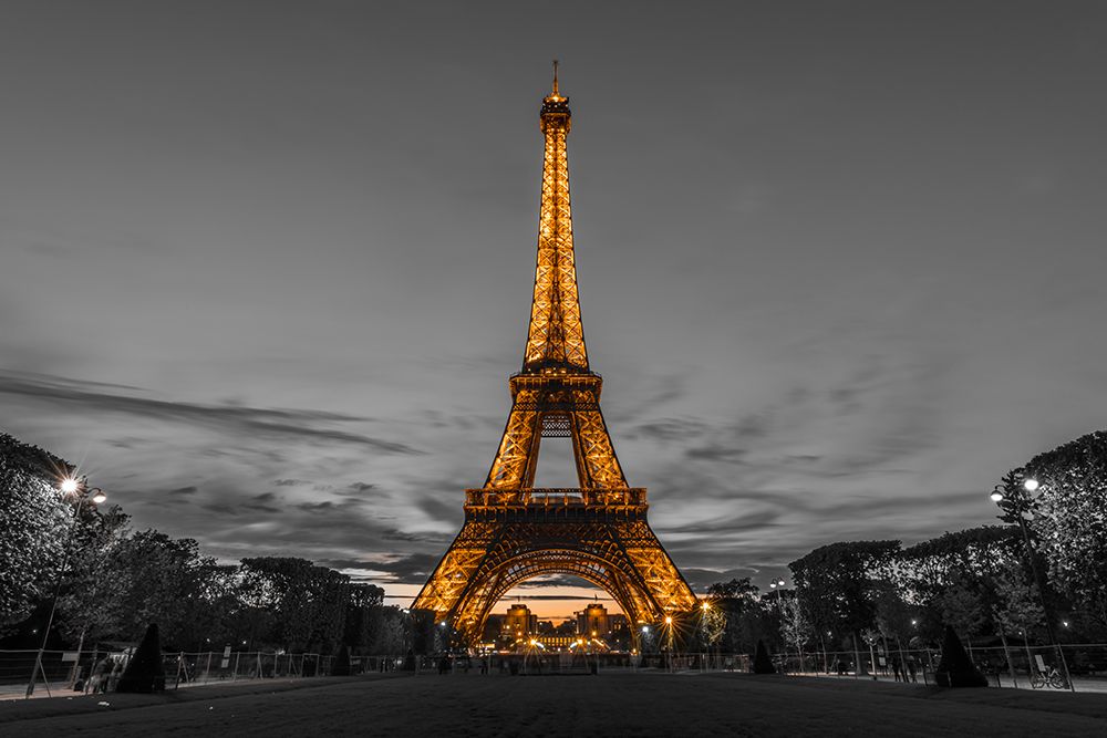 Yellow Eiffel Tower art print by Richard Silver for $57.95 CAD