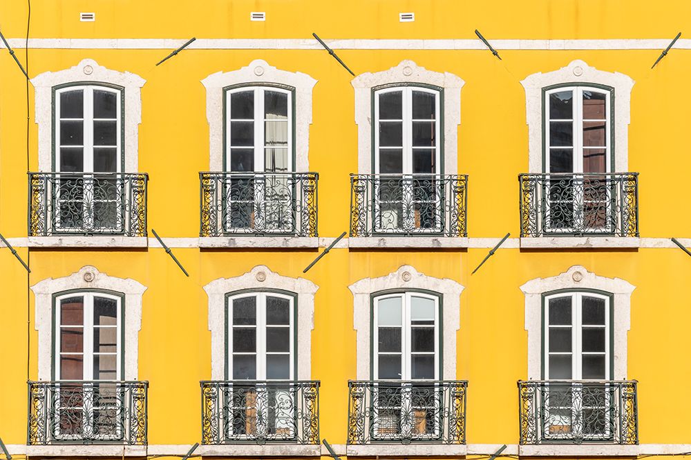 Lisbon Yellow Hotel art print by Richard Silver for $57.95 CAD