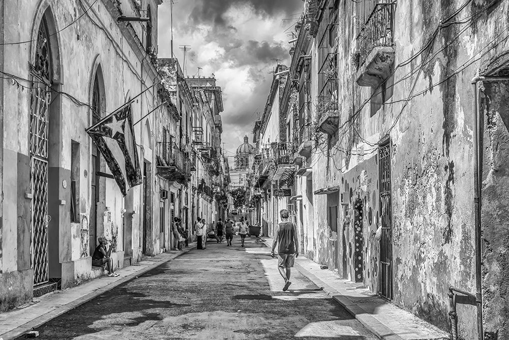 Cuban Street Scene art print by Richard Silver for $57.95 CAD
