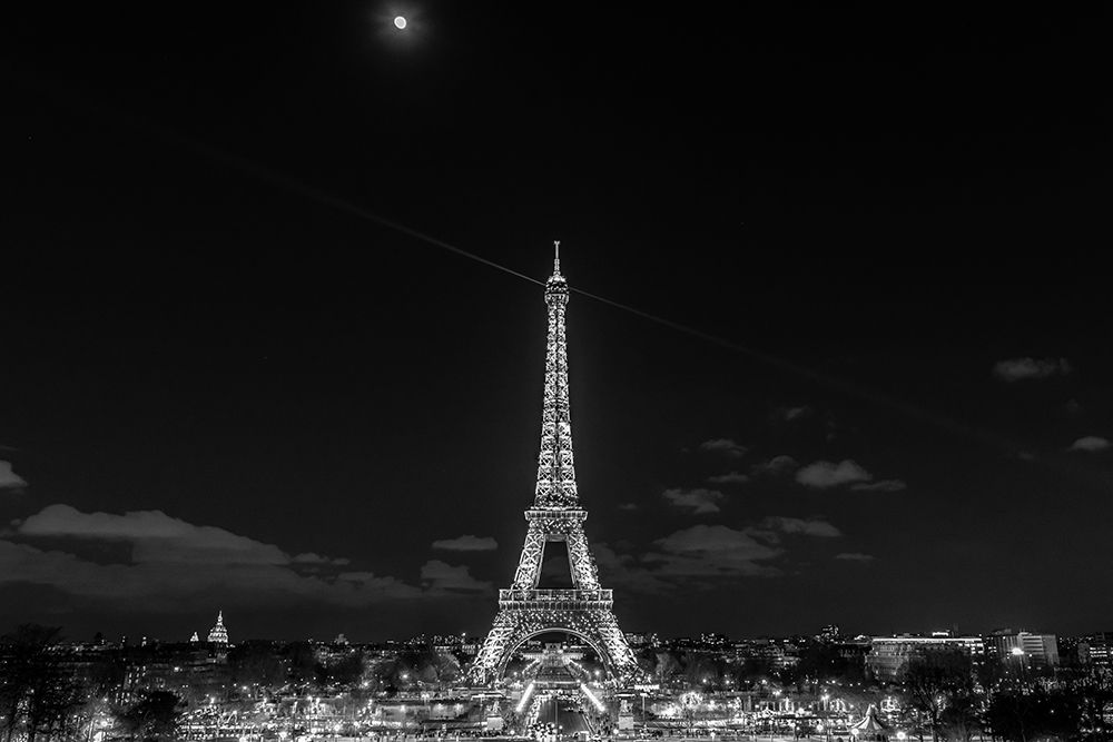 Eiffel Tower Moon 1 art print by Richard Silver for $57.95 CAD
