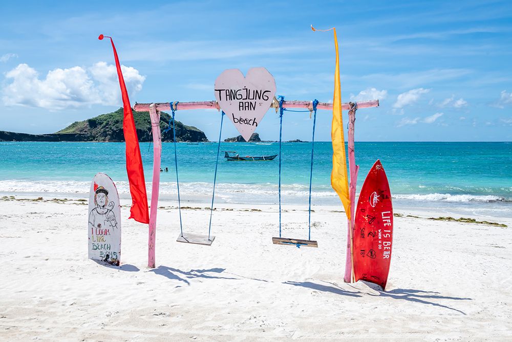 Kuta Beach Swings art print by Richard Silver for $57.95 CAD