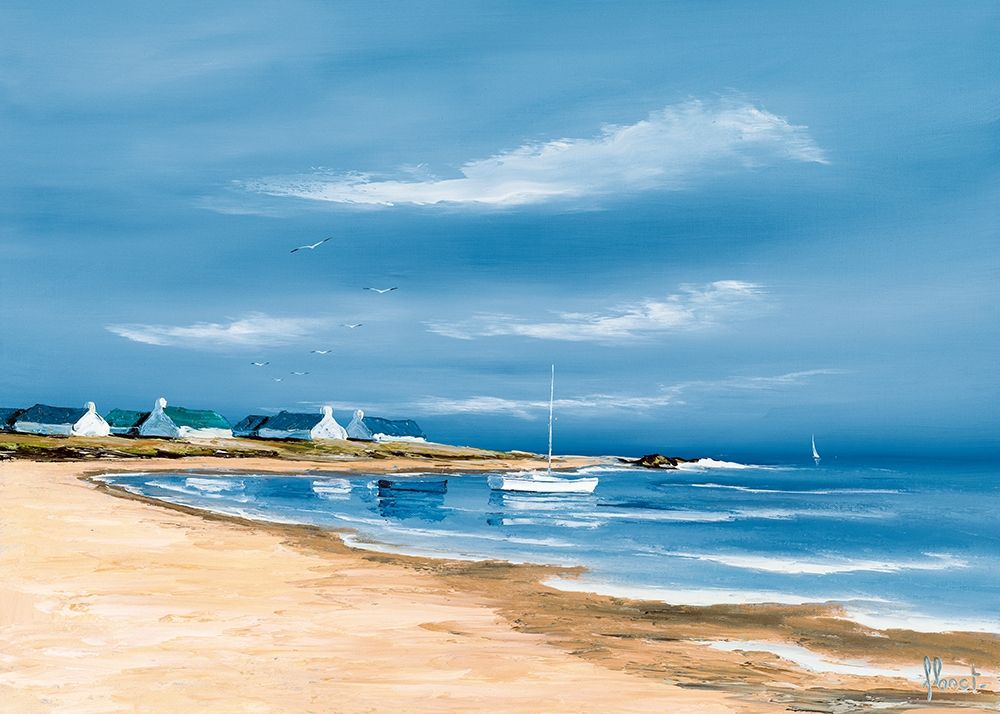 Hameau au bord de la baie art print by Frederic Flanet for $57.95 CAD