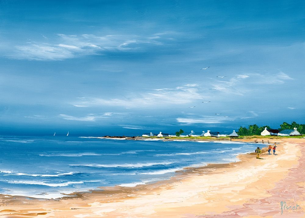 Promenade sur la baie art print by Frederic Flanet for $57.95 CAD
